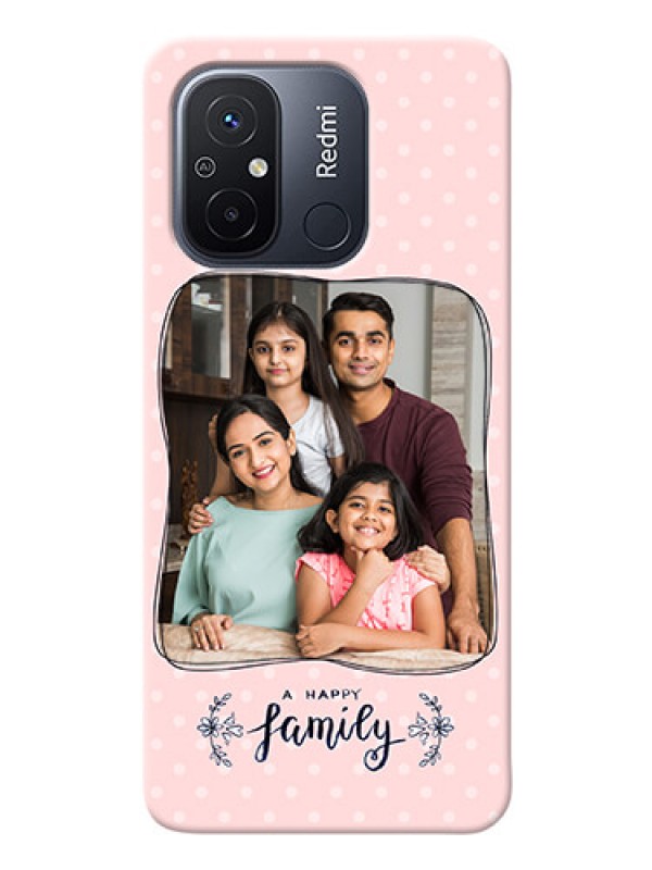 Custom Redmi 12C Personalized Phone Cases: Family with Dots Design