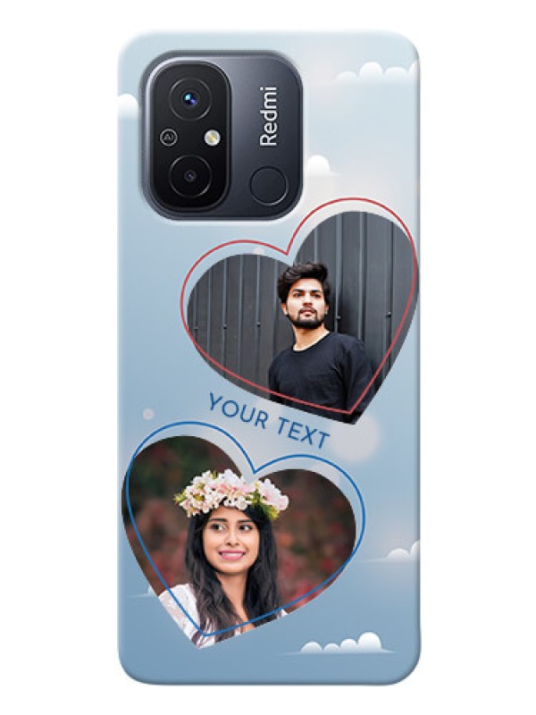 Custom Redmi 12C Phone Cases: Blue Color Couple Design 