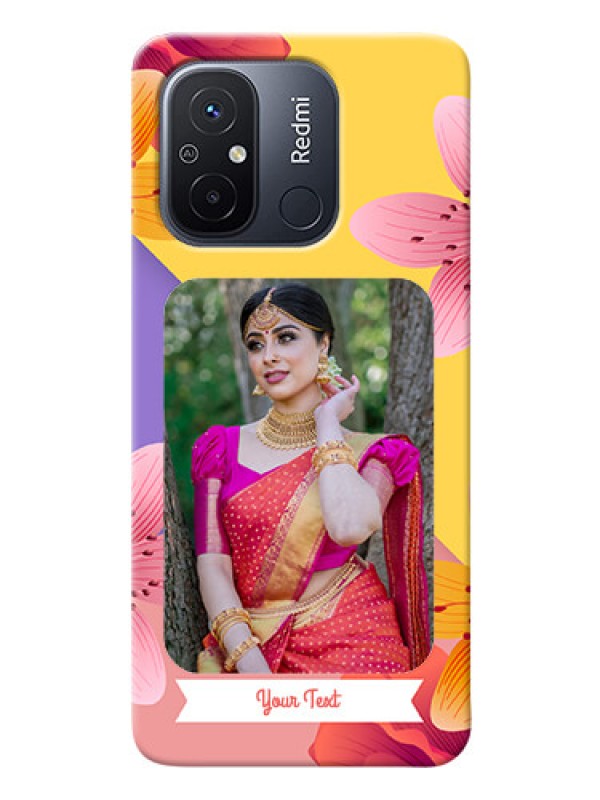 Custom Redmi 12C Mobile Covers: 3 Image With Vintage Floral Design