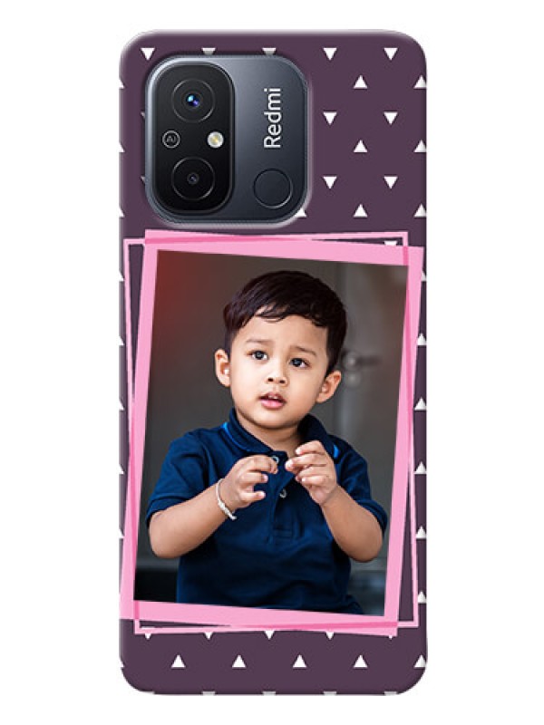 Custom Redmi 12C Phone Cases: Triangle Pattern Dotted Design