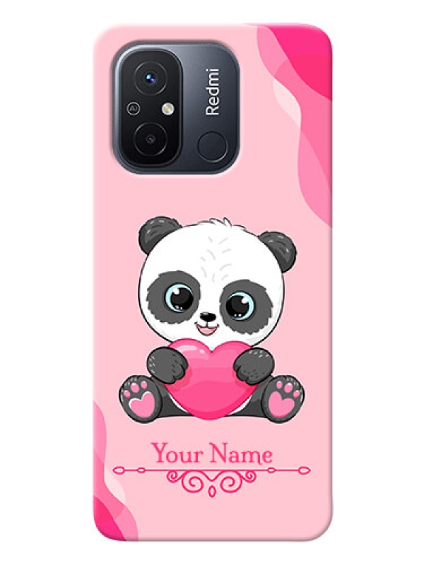 Custom Redmi 12C Mobile Back Covers: Cute Panda Design