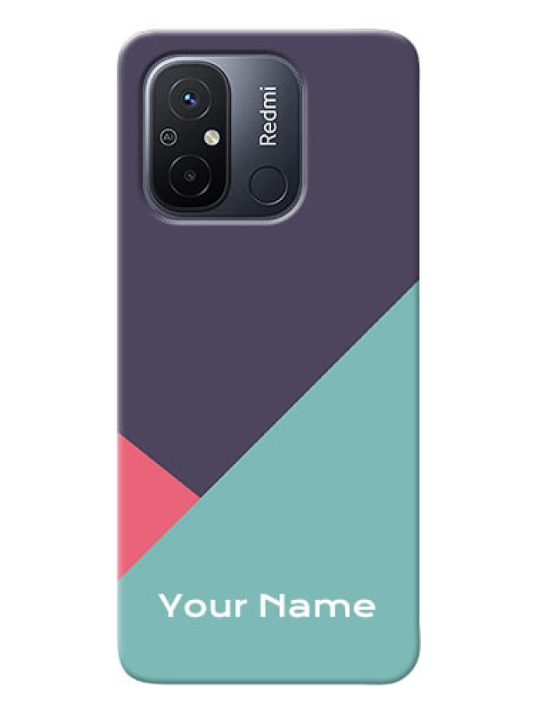 Custom Redmi 12C Custom Phone Cases: Tri Color abstract Design