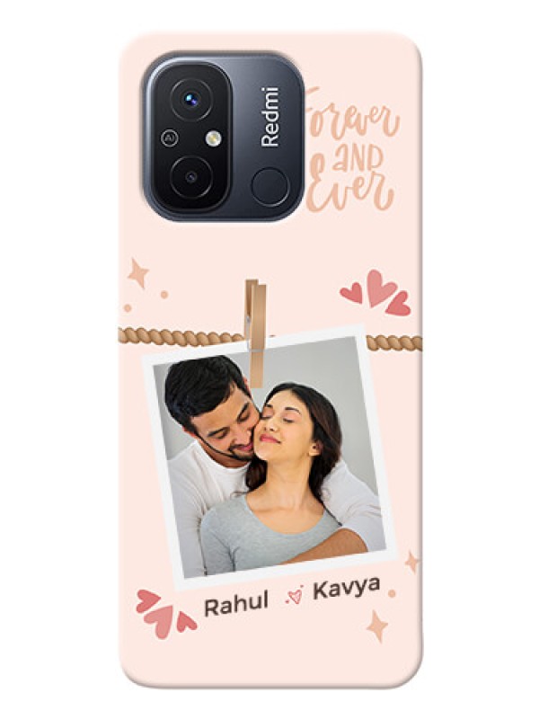 Custom Redmi 12C Phone Back Covers: Forever and ever love Design