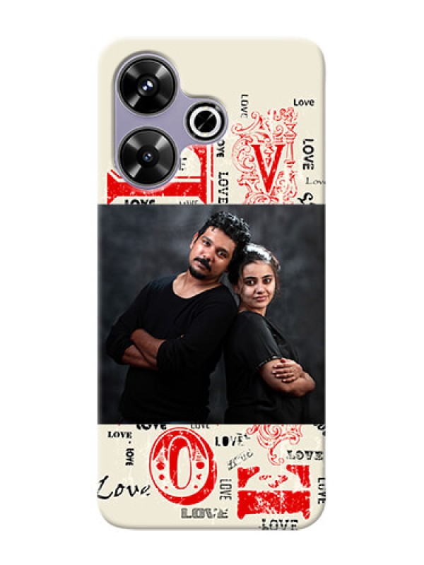 Custom Xiaomi Redmi 13 5G mobile cases online: Trendy Love Design Case