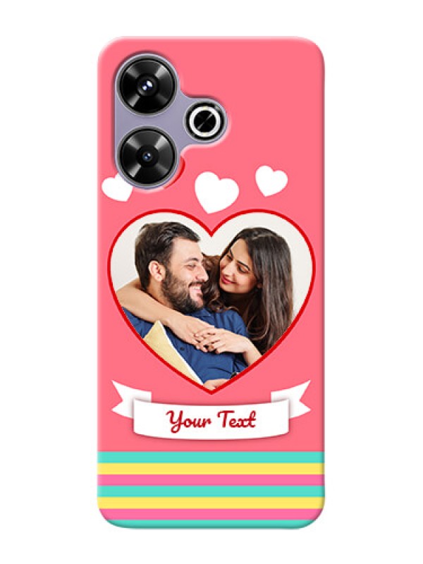 Custom Xiaomi Redmi 13 5G Personalised mobile covers: Love Doodle Design