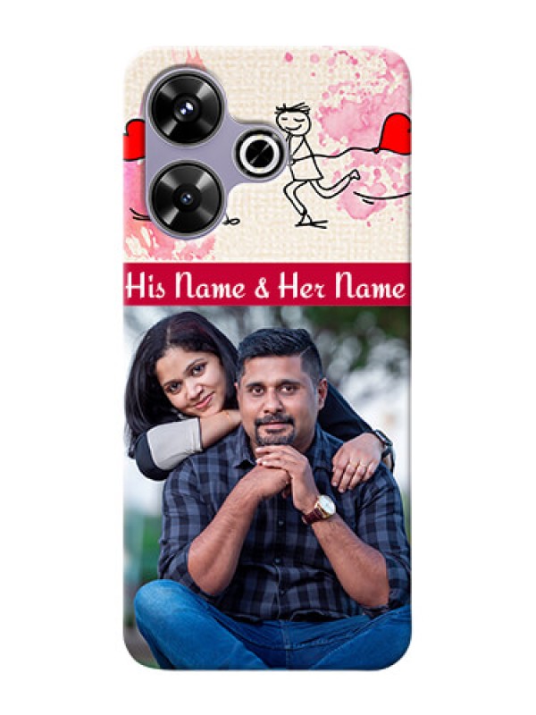 Custom Xiaomi Redmi 13 5G phone back covers: You and Me Case Design