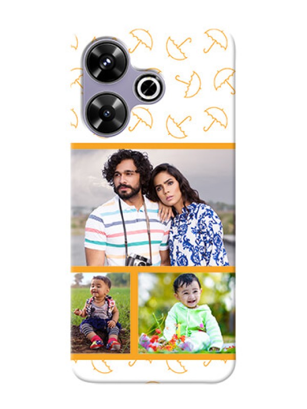 Custom Xiaomi Redmi 13 5G Personalised Phone Cases: Yellow Pattern Design