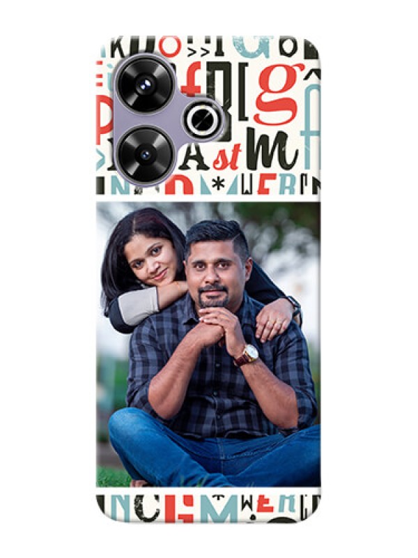 Custom Xiaomi Redmi 13 5G custom mobile phone covers: Alphabet Design