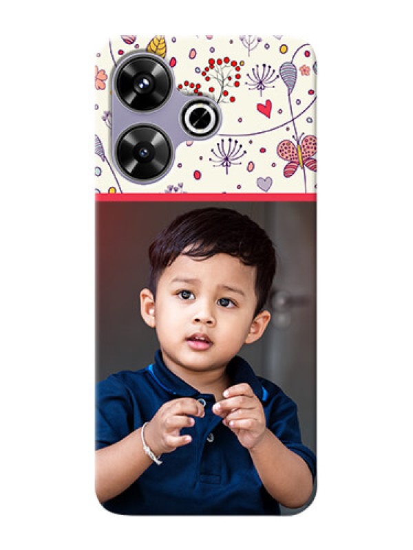 Custom Xiaomi Redmi 13 5G phone back covers: Premium Floral Design