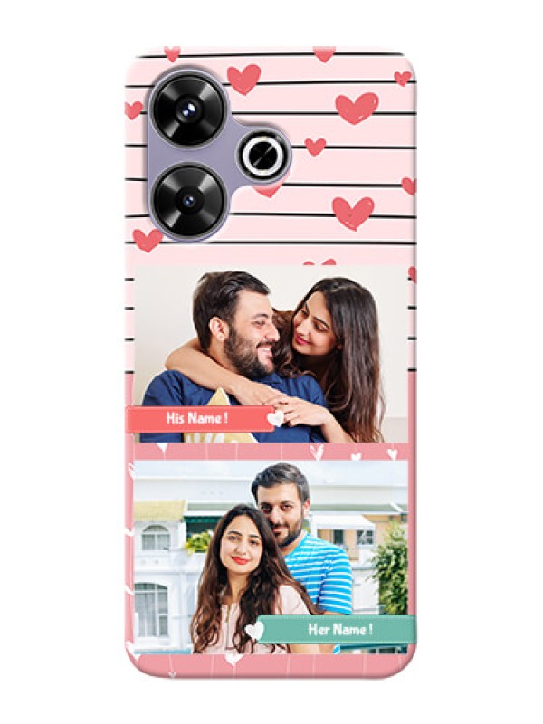 Custom Xiaomi Redmi 13 5G custom mobile covers: Photo with Heart Design