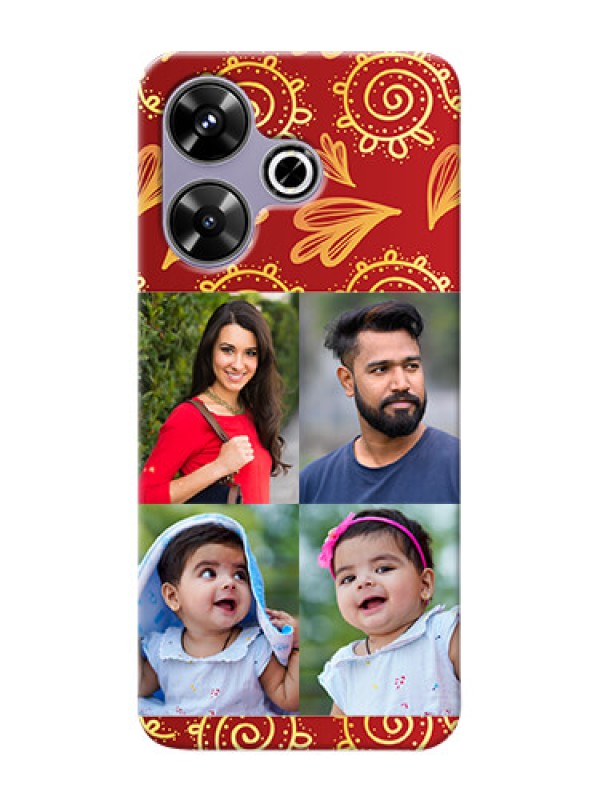 Custom Xiaomi Redmi 13 5G Mobile Phone Cases: 4 Image Traditional Design