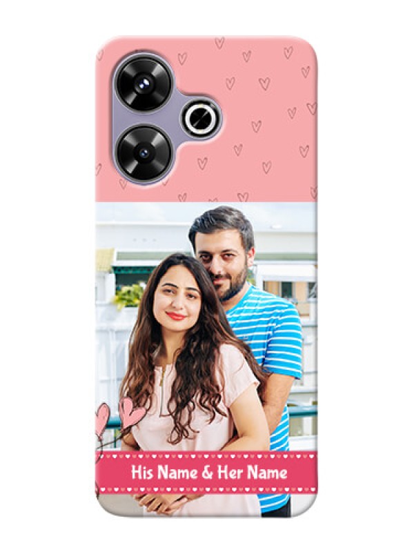 Custom Xiaomi Redmi 13 5G phone back covers: Love Design Peach Color