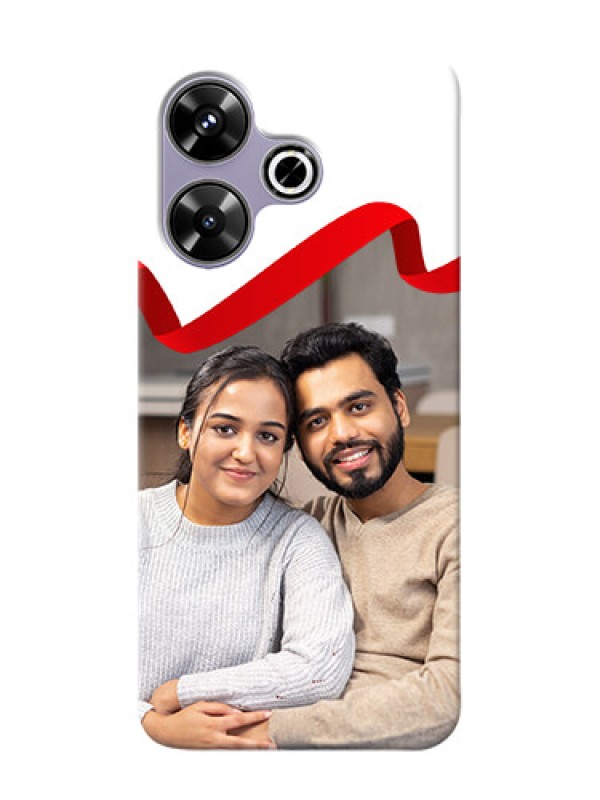 Custom Xiaomi Redmi 13 5G custom phone cases: Red Ribbon Frame Design