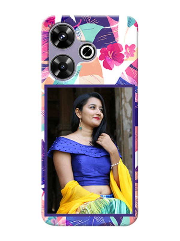 Custom Xiaomi Redmi 13 5G Personalised Phone Cases: Abstract Floral Design