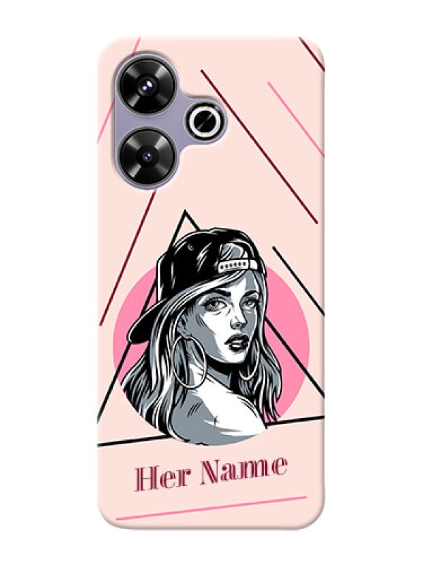 Custom Xiaomi Redmi 13 5G Personalized Phone Case with Rockstar Girl Design