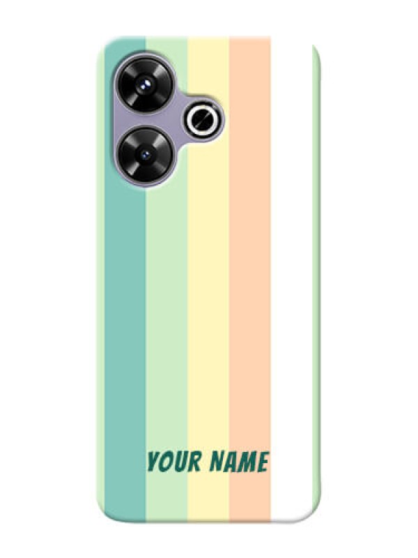 Custom Xiaomi Redmi 13 5G Photo Printing on Case with Multicolour Stripes Design