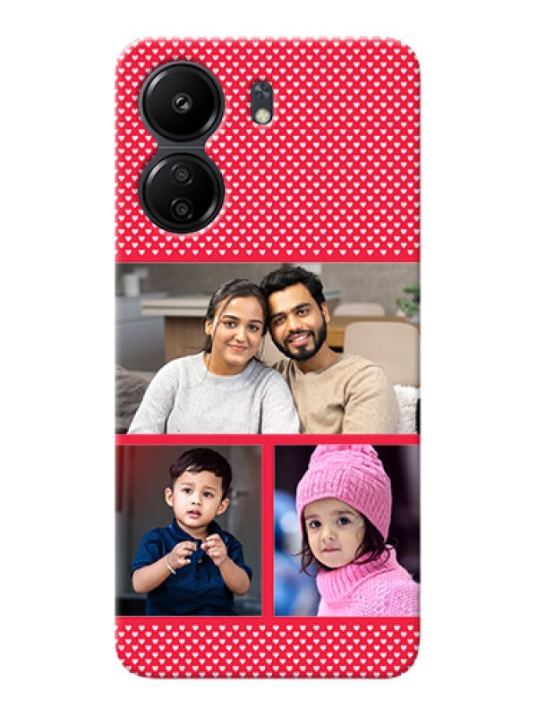 Custom Redmi 13C 4G mobile back covers online: Bulk Pic Upload Design