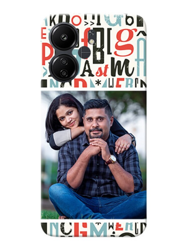 Custom Redmi 13C 4G custom mobile phone covers: Alphabet Design