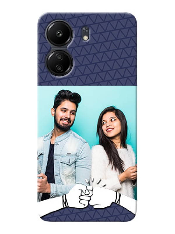 Custom Redmi 13C 4G Mobile Covers Online with Best Friends Design