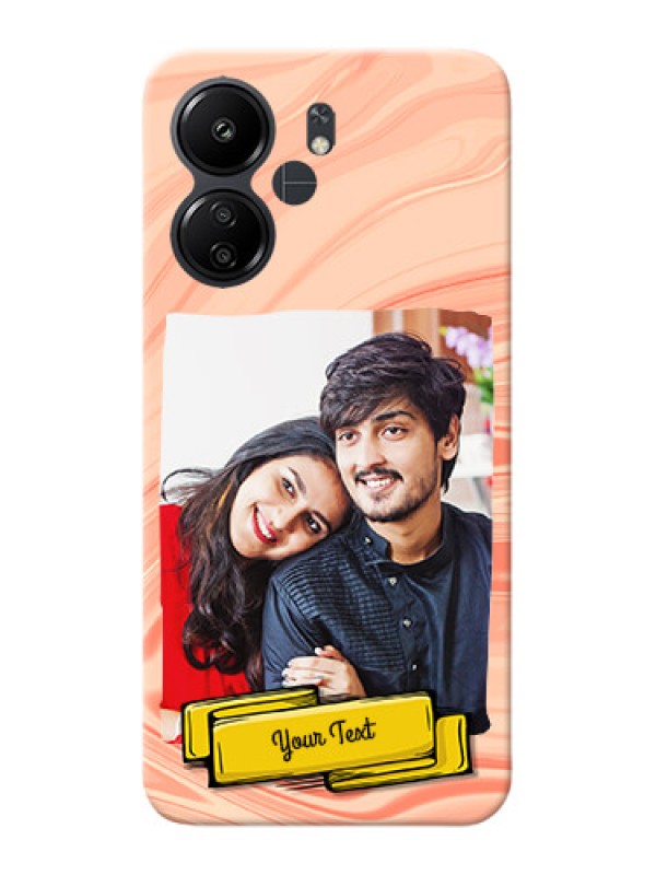 Custom Redmi 13C 4G Customized Phone Cases: Marble Texture Design