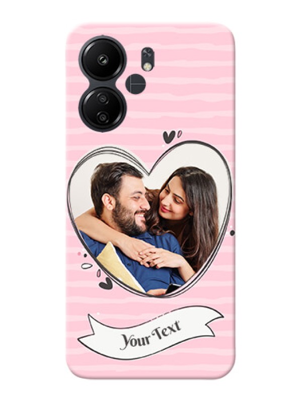 Custom Redmi 13C 4G custom mobile phone covers: Vintage Heart Design