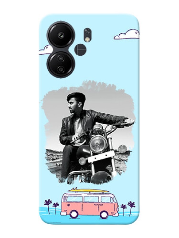 Custom Redmi 13C 4G Mobile Covers Online: Travel & Adventure Design