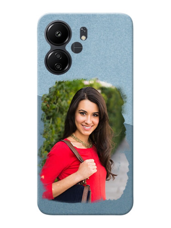 Custom Redmi 13C 4G custom mobile phone covers: Grunge Line Art Design