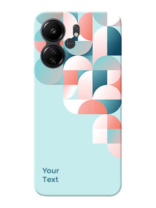 Custom Redmi 13C 4G Custom Phone Case with Stylish Semiwithcircle Pattern Design