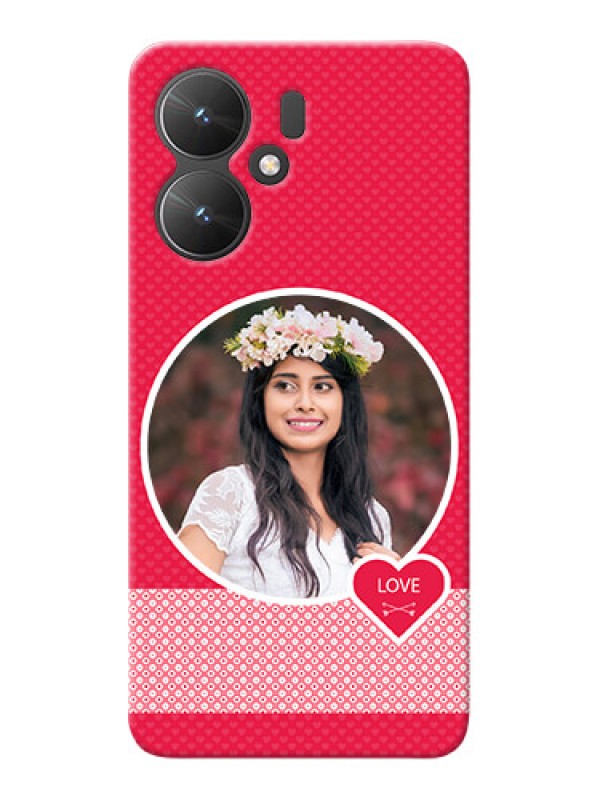 Custom Redmi 13C 5G Mobile Covers Online: Pink Pattern Design