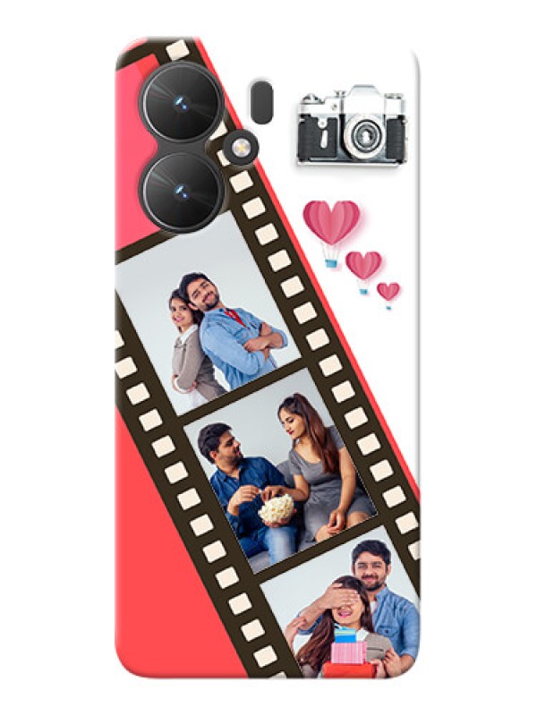 Custom Redmi 13C 5G custom phone covers: 3 Image Holder with Film Reel