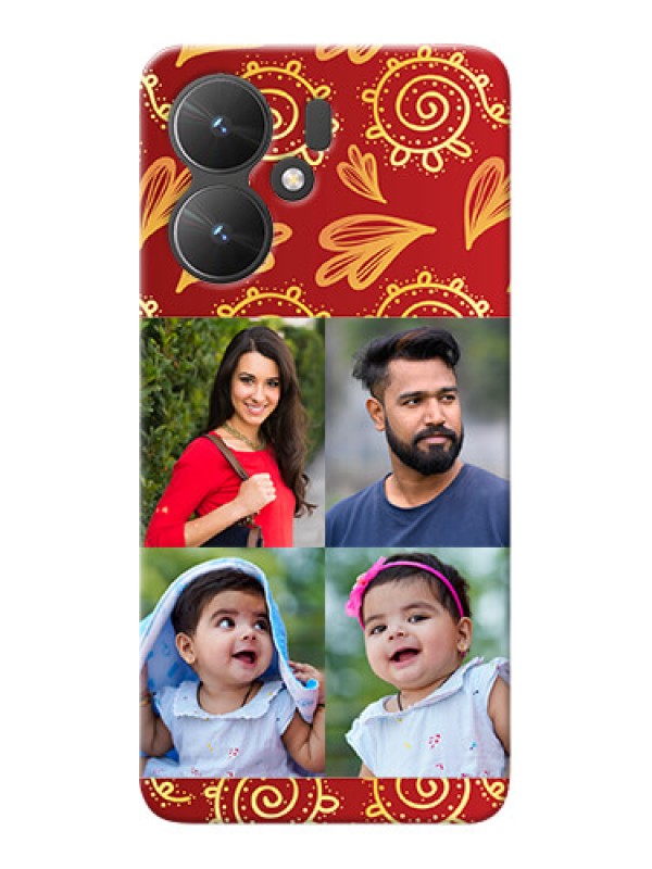 Custom Redmi 13C 5G Mobile Phone Cases: 4 Image Traditional Design