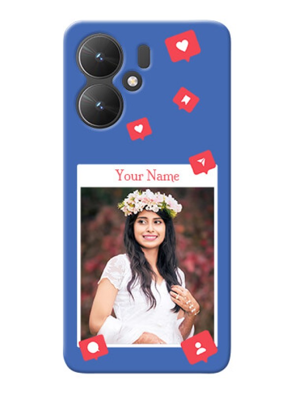 Custom Redmi 13C 5G Custom Phone Case with Like Share And Comment Design