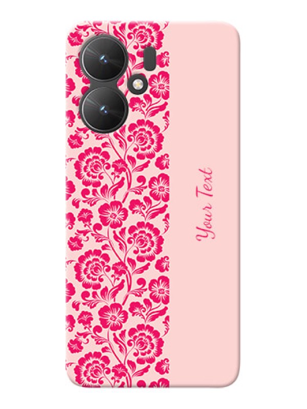 Custom Redmi 13C 5G Custom Phone Case with Attractive Floral Pattern Design