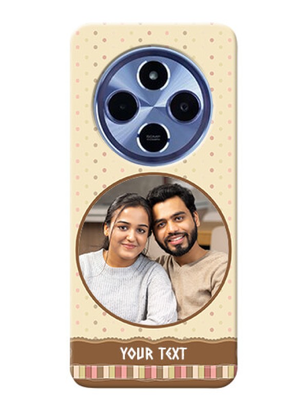 Custom Xiaomi Redmi 14C 5G Custom Hard Phone Case - Brown Dotted Mobile Case Design