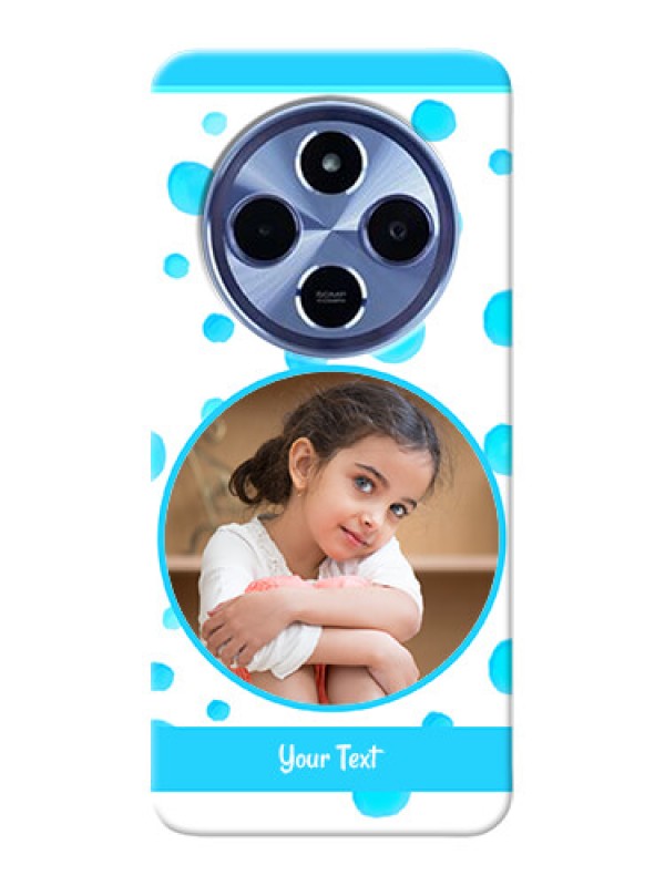 Custom Xiaomi Redmi 14C 5G Custom Hard Phone Case - Blue Bubbles Pattern Design