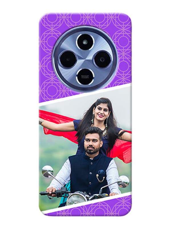 Custom Xiaomi Redmi 14C 5G Custom Hard Phone Case - Violet Color Pattern Design