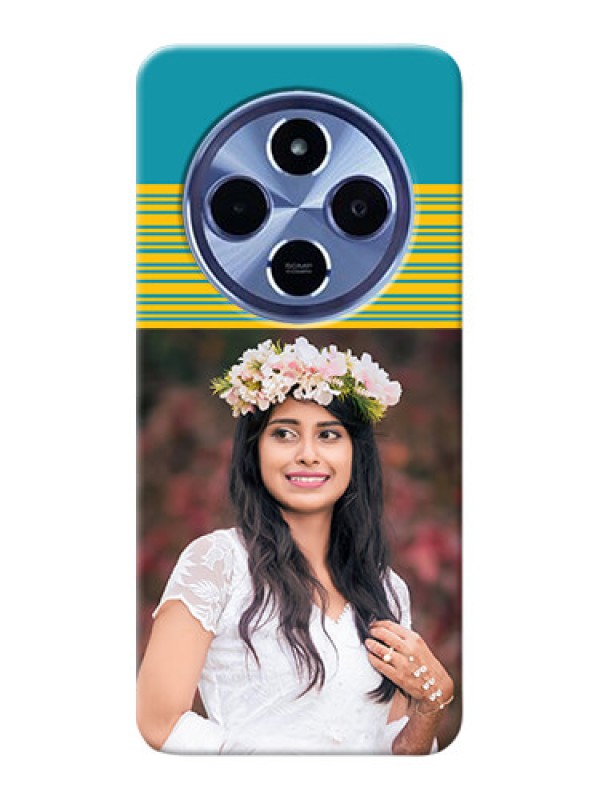 Custom Xiaomi Redmi 14C 5G Custom Hard Phone Case - Yellow & Blue Design