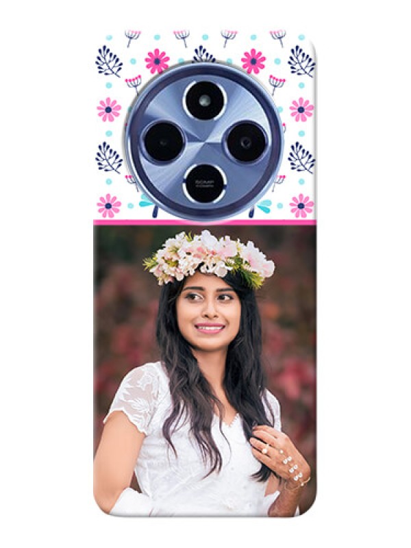 Custom Xiaomi Redmi 14C 5G Custom Hard Phone Case - Colorful Flower Design