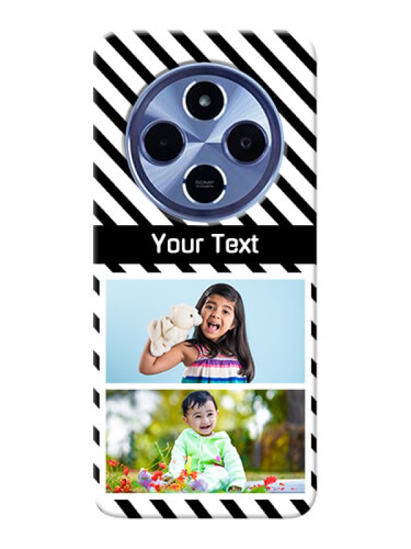 Custom Xiaomi Redmi 14C 5G Custom Hard Phone Case - Black And White Stripes Design