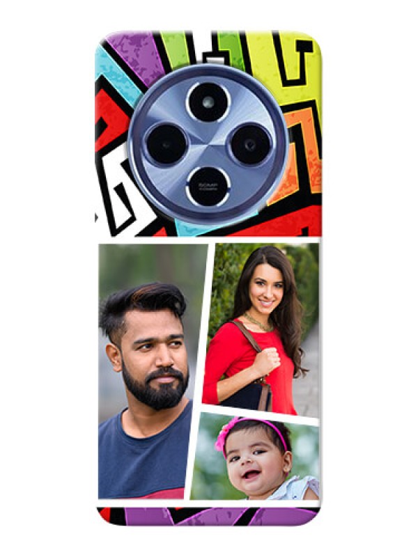 Custom Xiaomi Redmi 14C 5G Custom Hard Phone Case - Graffiti Pattern Design