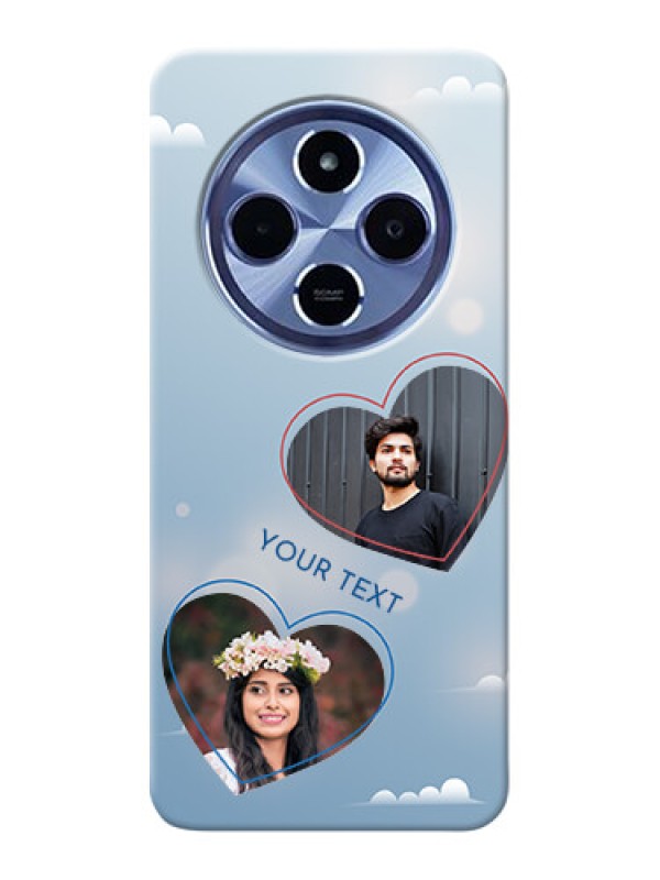 Custom Xiaomi Redmi 14C 5G Custom Hard Phone Case - Blue Color Couple Design