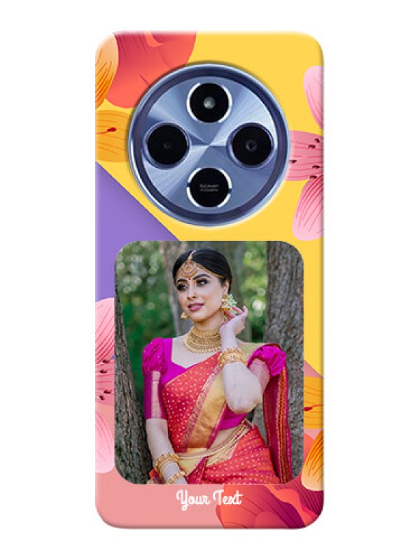 Custom Xiaomi Redmi 14C 5G Custom Hard Phone Case - 3 Image With Vintage Floral Design