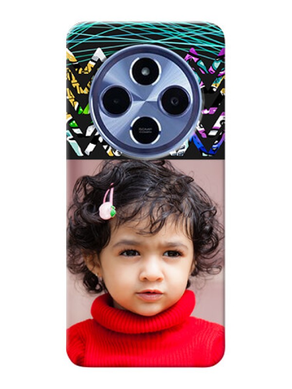 Custom Xiaomi Redmi 14C 5G Custom Hard Phone Case - Neon Abstract Design