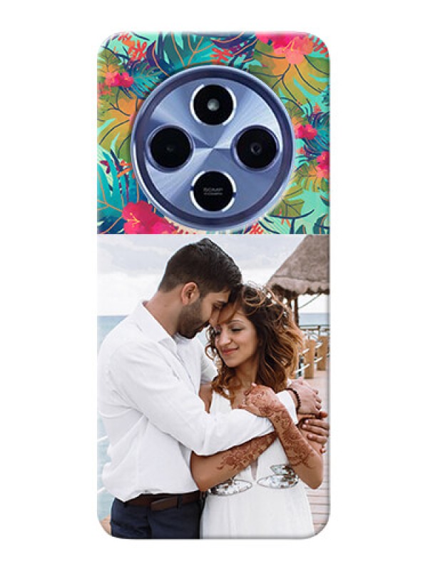 Custom Xiaomi Redmi 14C 5G Custom Hard Phone Case - Watercolor Floral Design