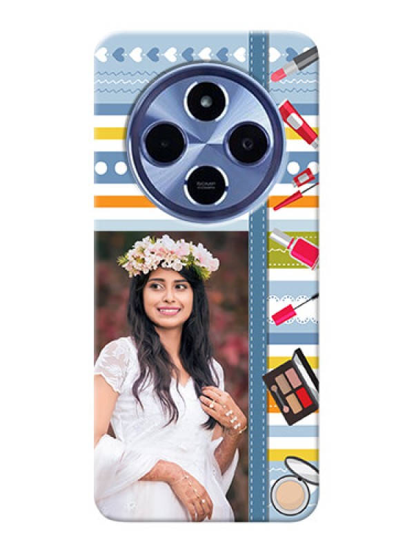 Custom Xiaomi Redmi 14C 5G Custom Hard Phone Case - Makeup Icons Design