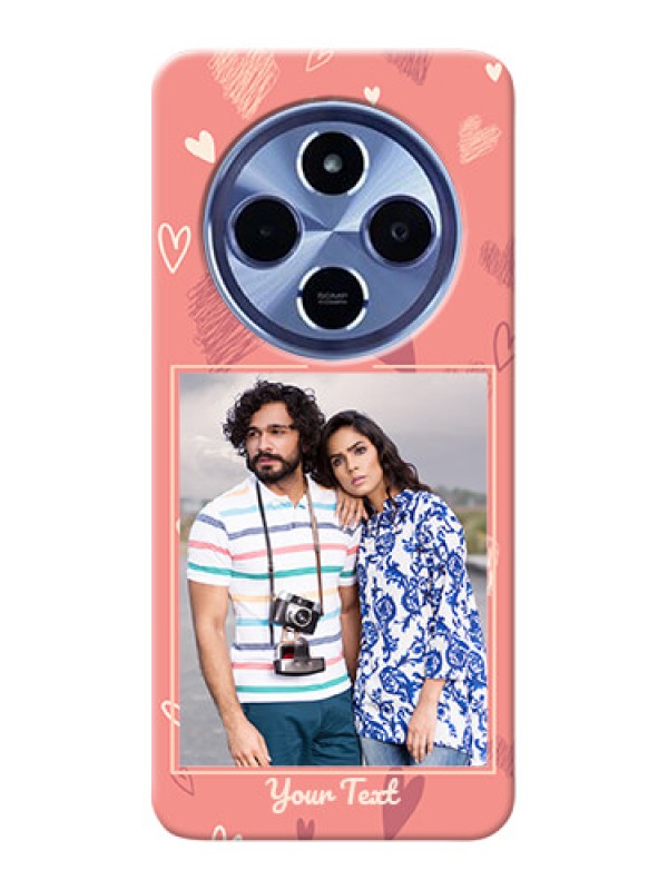 Custom Xiaomi Redmi 14C 5G Custom Hard Phone Case - Love Doodle Art Design