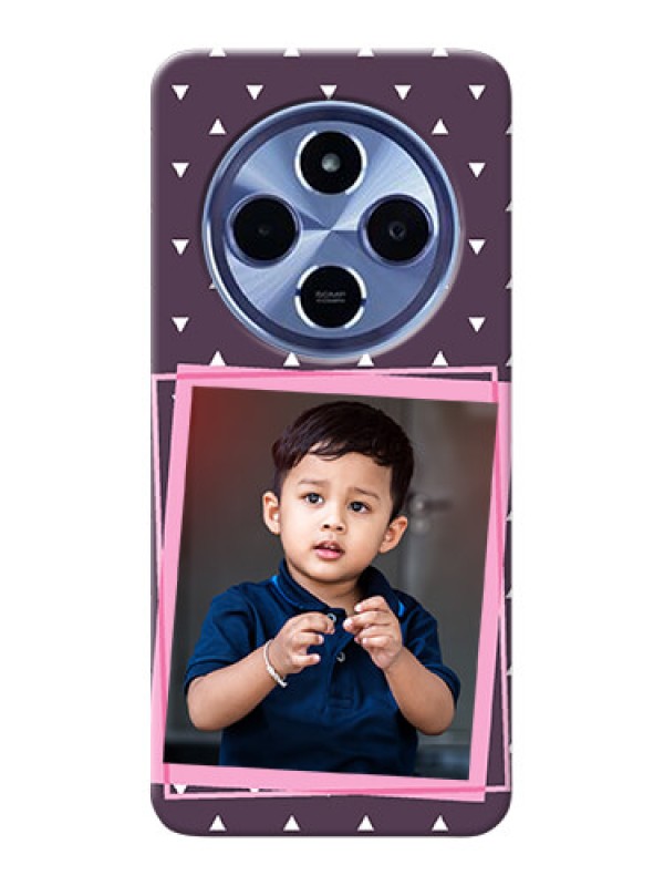 Custom Xiaomi Redmi 14C 5G Custom Hard Phone Case - Triangle Pattern Dotted Design