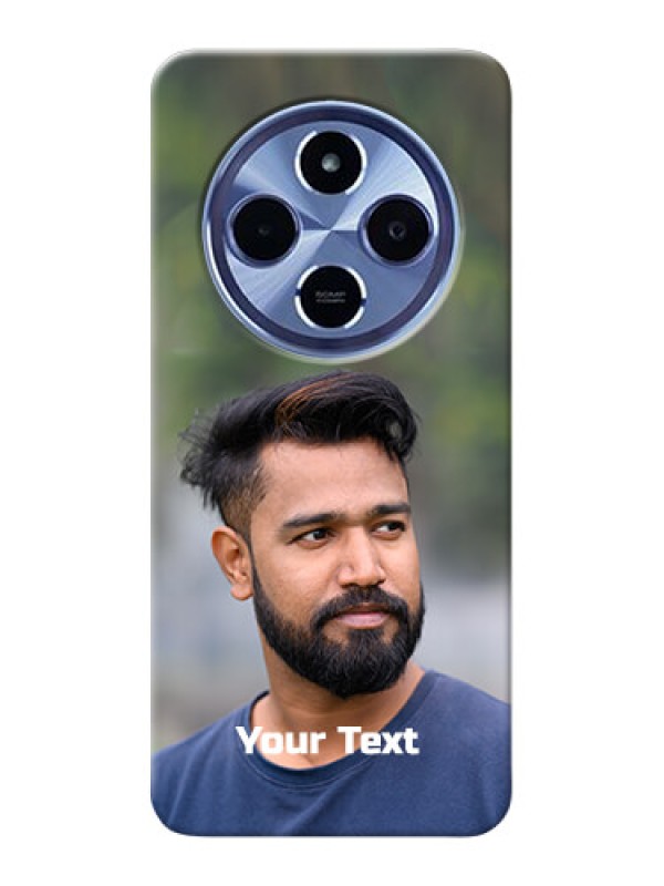 Custom Xiaomi Redmi 14C 5G Custom Hard Phone Case - Photo With Text Design