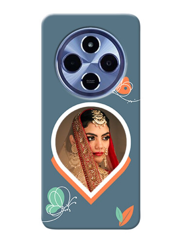 Custom Xiaomi Redmi 14C 5G Custom Hard Phone Case - Droplet Butterflies Design