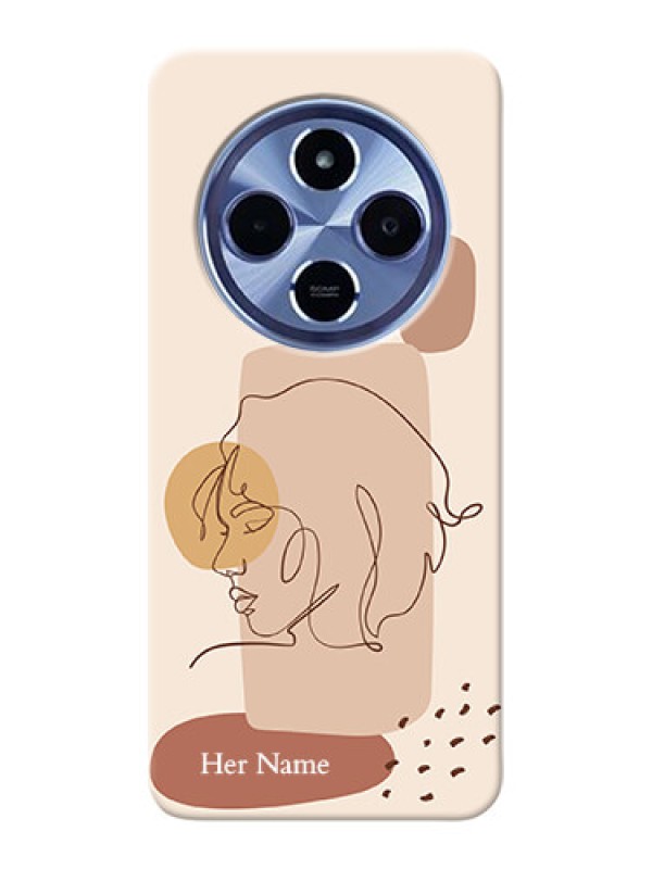 Custom Xiaomi Redmi 14C 5G Custom Hard Phone Case - Calm Woman Line Art Design